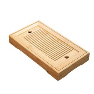 Home bamboo small tea tray rectangular household water storage tray