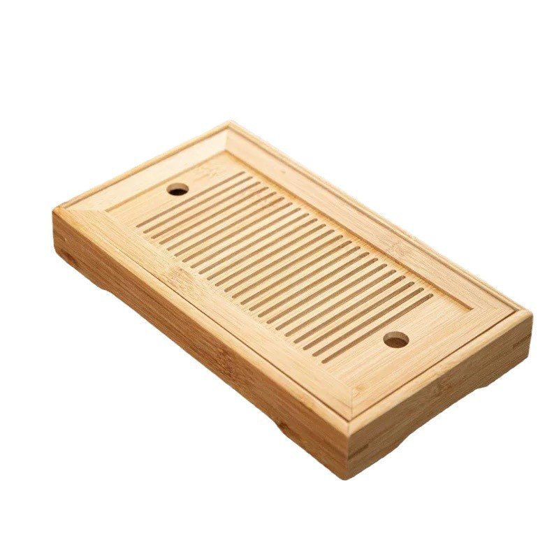bamboo small tea tray rectangular household water storage tray bamboo small tea tray rectangular household water storage tray