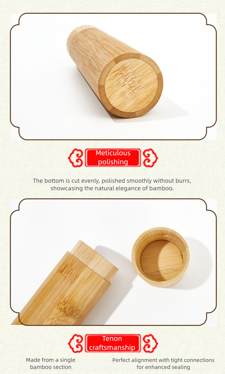 Bamboo Packaging Tubes Can Be Used To Hold Tea, Slender Tableware, Toothbrushes, Toothpaste, etc bamboo packaging tubes can be used to hold tea, slender tableware, toothbrushes, toothpaste, etc