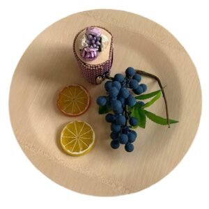 disposable bamboo plate, biodegradable barbecue plate, salad plate, tasting plate, dessert plate, dining plate