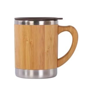 bamboo shell coffee cup, water cup, vacuum insulated cup