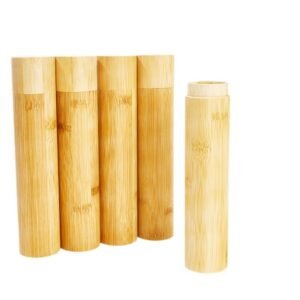 Home bamboo packaging tubes can be used to hold tea, slender tableware, toothbrushes, toothpaste, etc