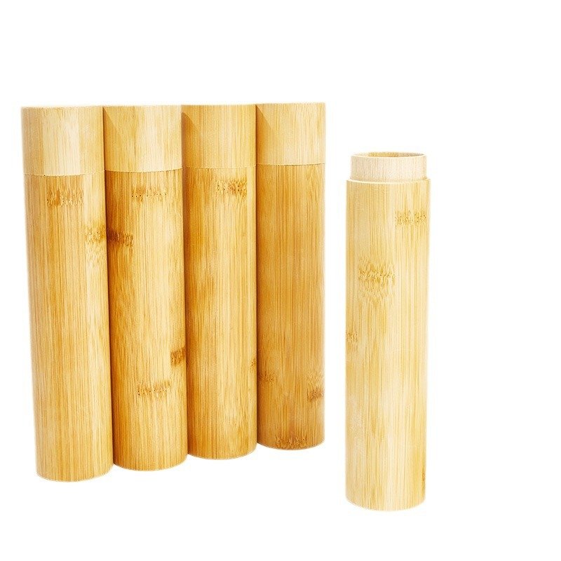 bamboo packaging tubes can be used to hold tea, slender tableware, toothbrushes, toothpaste, etc bamboo packaging tubes can be used to hold tea, slender tableware, toothbrushes, toothpaste, etc