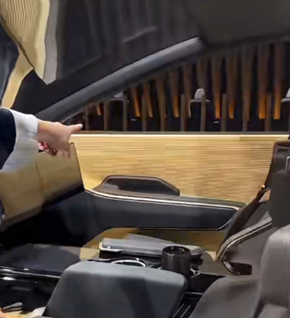 customized bamboo car interior