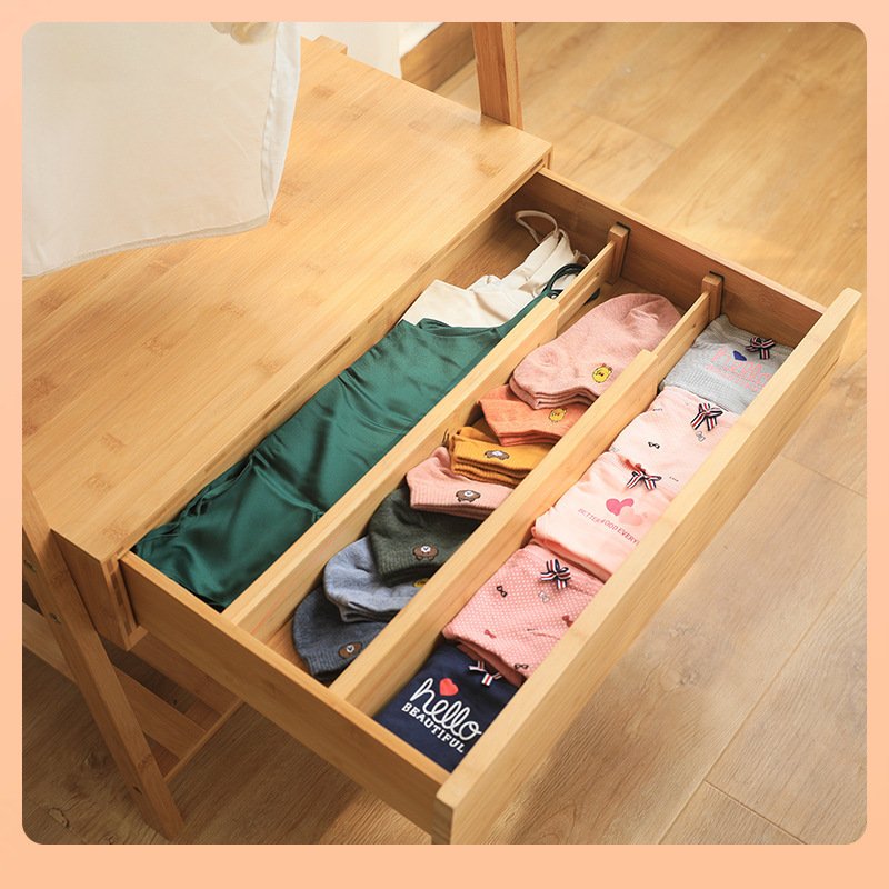 Bamboo Drawer Divider Household Goods Storage Organization Partition Board can be Extended and Adjusted bamboo drawer divider household goods storage organization partition board can be extended and adjusted