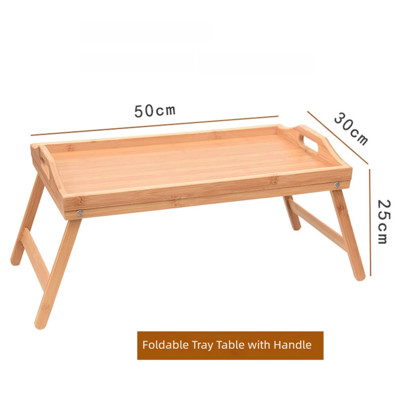 foldable bamboo tray small table