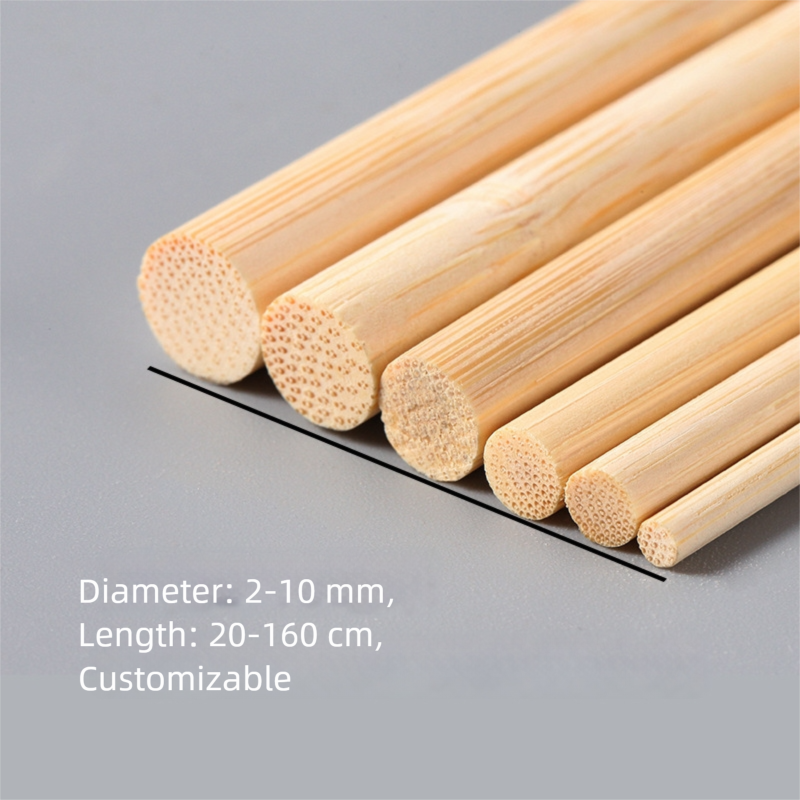 bamboo round stick and bamboo square stick, customized in multiple specifications