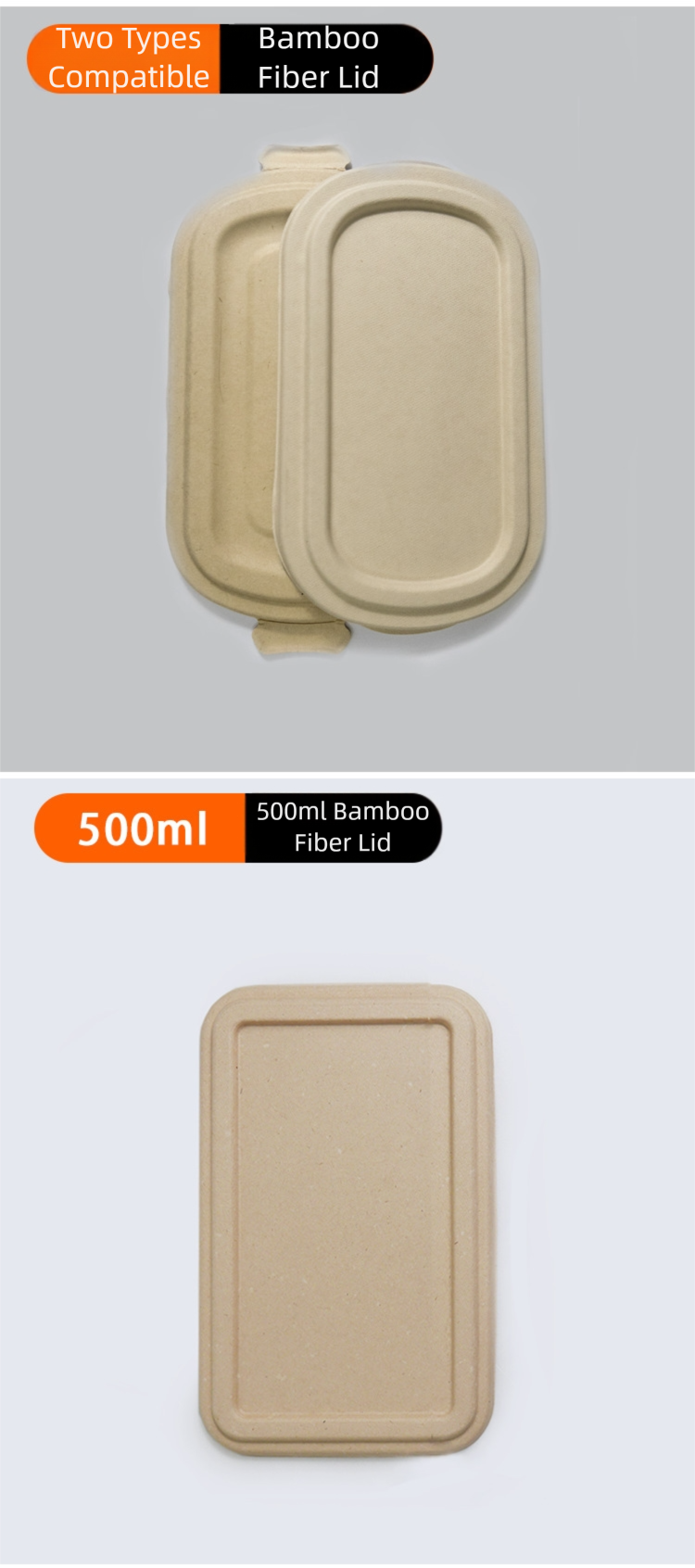 disposable bamboo fiber meal box and bowl, picnic box packaged meal box