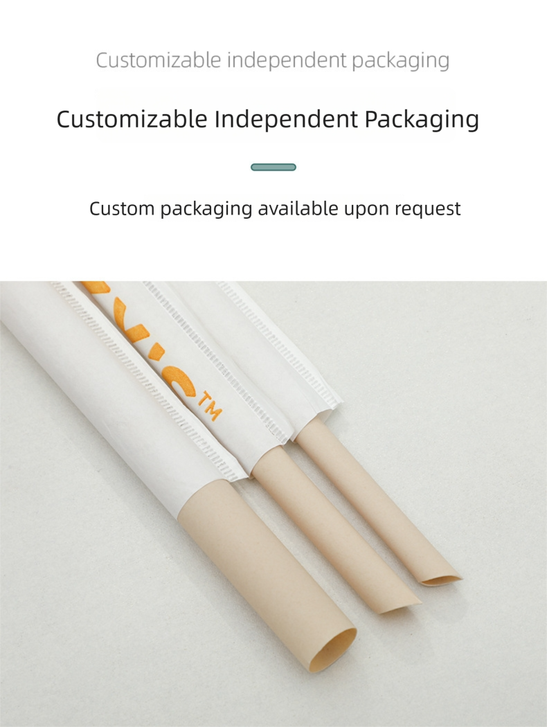 disposable degradable natural bamboo fiber powder straw