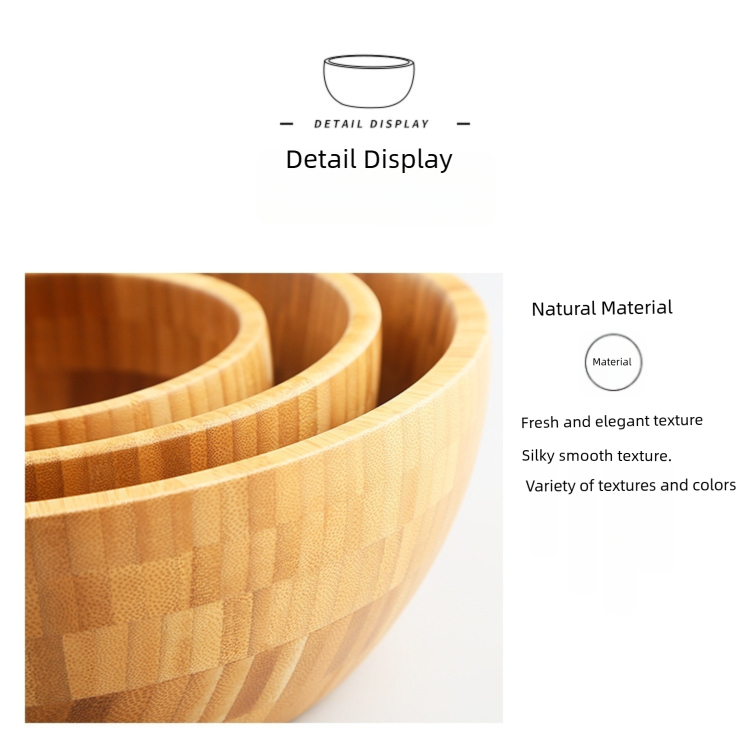 bamboo bowl japanese household salad bowl mixing chinese medicine facial mask bamboo bowl