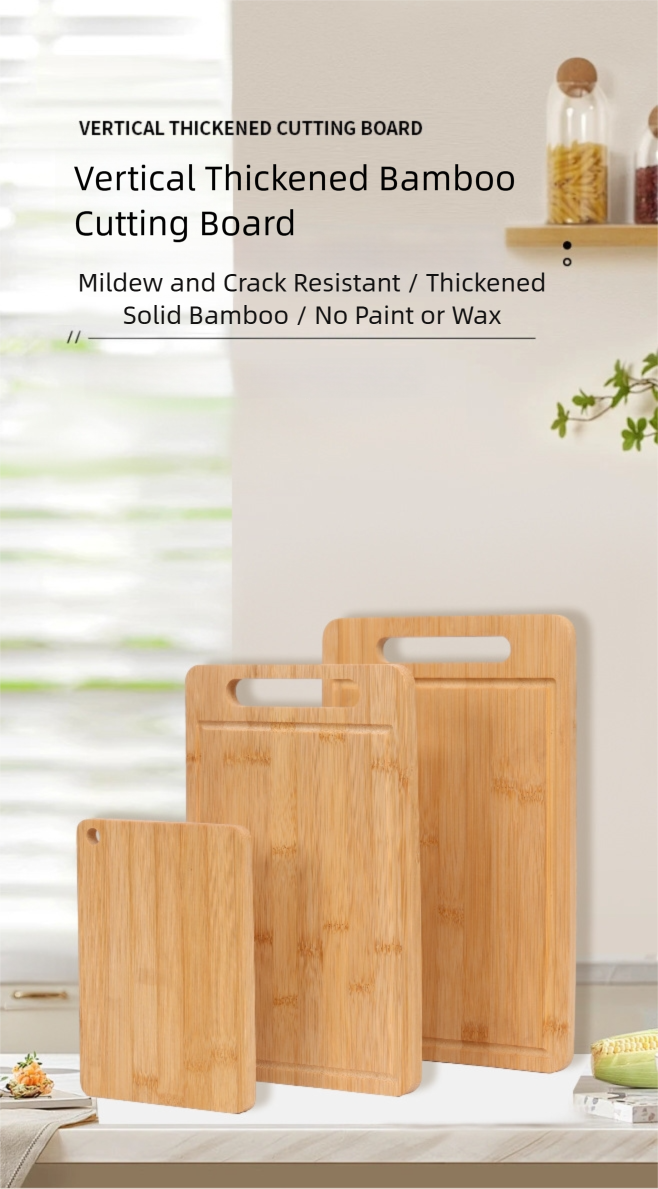 full bamboo household double sided bamboo cutting board anti mold vertical kitchen cutting board