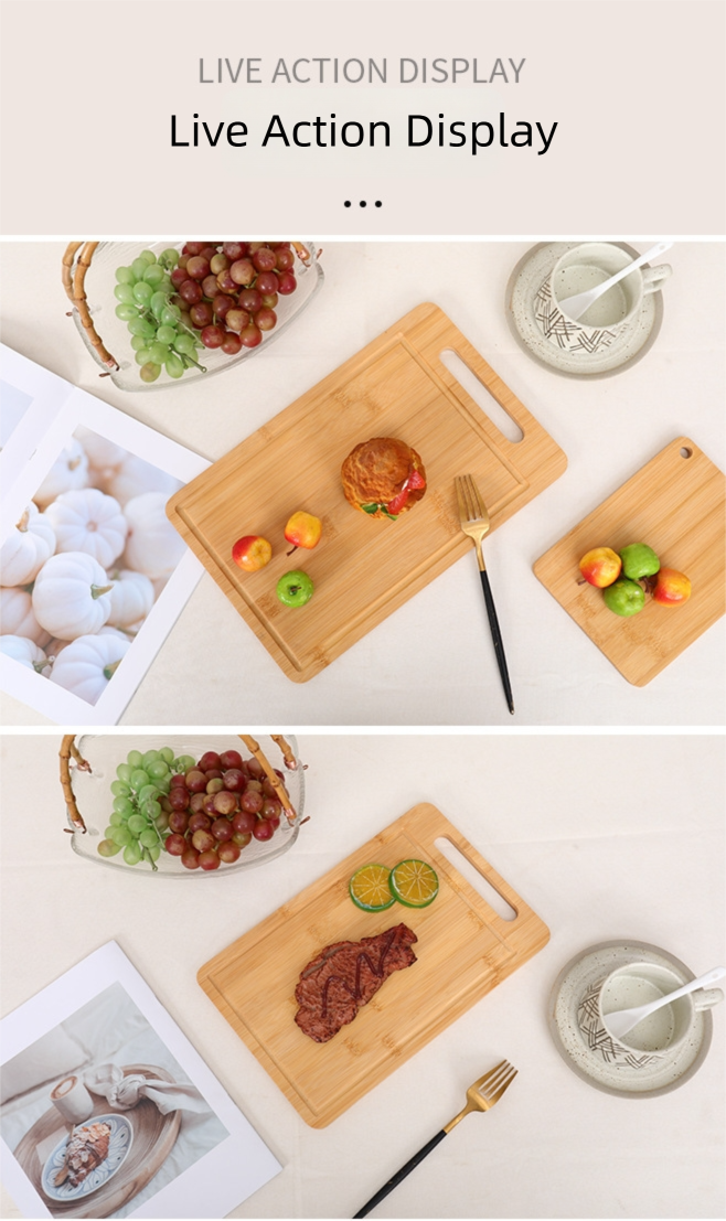 full bamboo household double sided bamboo cutting board anti mold vertical kitchen cutting board