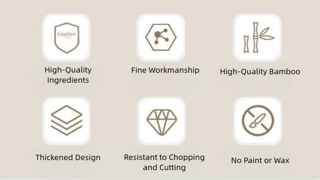 full bamboo household double sided bamboo cutting board anti mold vertical kitchen cutting board