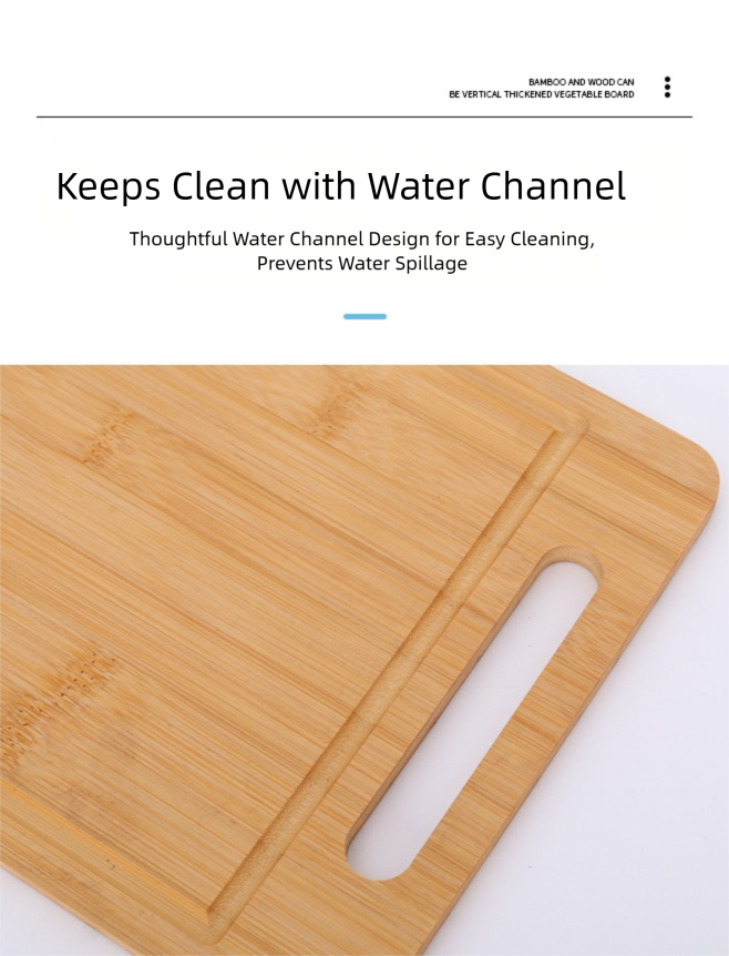 full bamboo household double sided bamboo cutting board anti mold vertical kitchen cutting board
