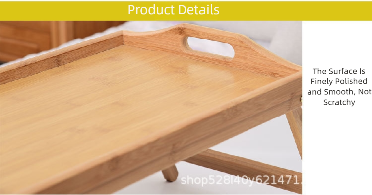 foldable bamboo tray small table